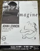 John Lennon Imagine Art Exhibition poster November-December 1988