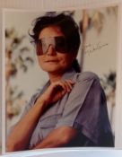 Yoko Ono signed 8”x10” colour photograph