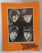 The Beatles Sunday Night at Blackpool Opera House Programme featuring the High Numbers (The Who)