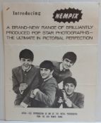 The Beatles NEMPIX sales leaflet complete with order form, with six original Beatles NEMPIXs
