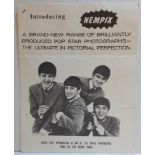 The Beatles NEMPIX sales leaflet complete with order form, with six original Beatles NEMPIXs