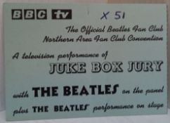 The Beatles Juke Box Jury 7th December 1963 Ticket stub for Liverpool Empire