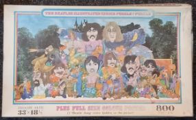 The Beatles Illustrated Lyric jigsaw puzzle complete with poster UK 1972