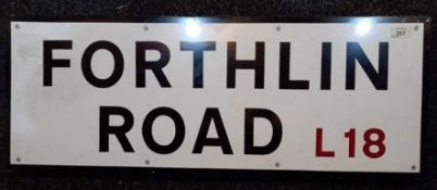 Liverpool City Council Street Sing for Forthin Road (Paul McCartney) measures approx 32”x13”