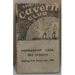 1963 Cavern Club membership card