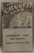 1963 Cavern Club membership card