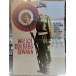 John Lennon How I Won The War German 1 sheet film poster measures approx 32”x23”