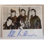 Black and white early Beatles photograph signed by Allan Williams the groups first manager