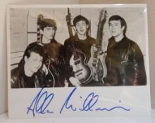 Black and white early Beatles photograph signed by Allan Williams the groups first manager