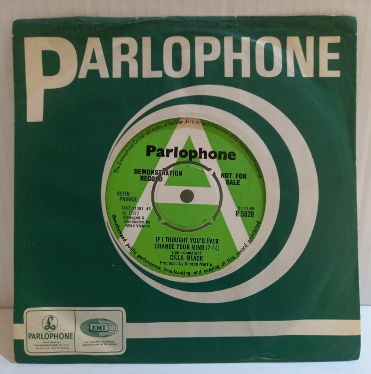 Two Cilla Black Parlophone A Label singles Dont Answer Me and If I Thought You’d Ever Change Your - Image 3 of 4