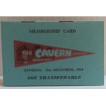Cavern Club Card 1964 Unused