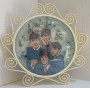 The Beatles Round Glass Domed TV Lamp by Excel Fancy Goods Ltd Blackpool measures approx 9” diameter