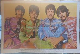 A collection of three UK Beatles Fan Club posters for 1967/68/69