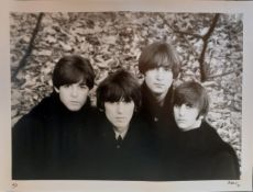 Robert Freeman original Black and white photograph Artist Proof print of The Beatles gifted to