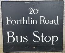 20 Forthlin Road Bus Stop sign