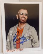Colour photograph signed by Ringo Starr first name only