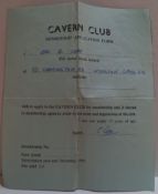 Cavern Cub membership application form