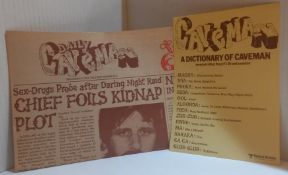 Ringo Starr Caveman promotional film poster and newspaper & Dictionary of Caveman (3)