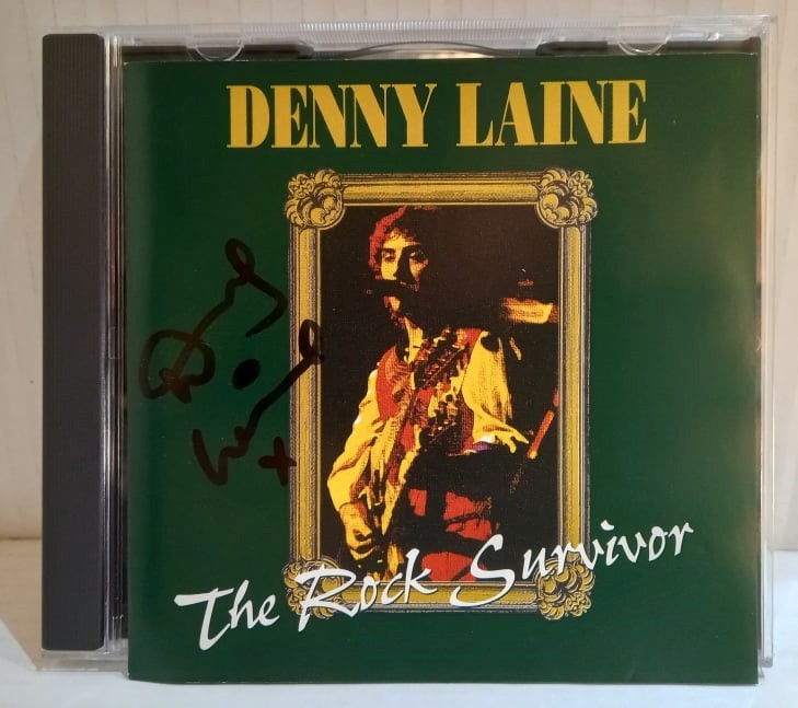 Denny Laine Rock Survivor CD signed by Denny Laine