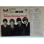 The Beatles 1964 Christmas Fan Club single Flexi Disc complete with newsletter