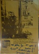 Advertising poster for Stu 1940-1962 play at Beatles City, 12×16 inch