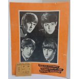The Beatles Sunday Night At The Blackpool Opera House July 26th 1964 Concert Programme and Ticket