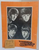 The Beatles Sunday Night At The Blackpool Opera House July 26th 1964 Concert Programme and Ticket