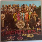 The Beatles Sgt Peppers Lonely Hearts Club Band PCS 7027 Black & Yellow Parlophone Album condition