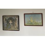 Two early framed Margaret Tarent prints, 60 x 39cm.