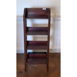 An Arts & Crafts oak bookcase, 34 x 95cm.