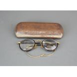 A pair of early jewellers magnifying spectacles.