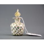 A fine Murano glass perfume bottle, H. 8cm