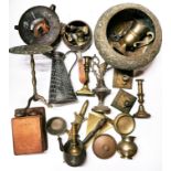 A quantity of good brass and other metal ware.