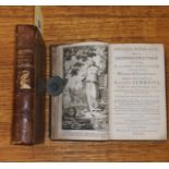 Two volumes leatherbound "Physico-theology" from the works of W.Derham, 1749.