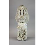 A large 19th/early 20th century Chinese Blanc de Chine figure of a multi armed Goddess, H. 48cm.