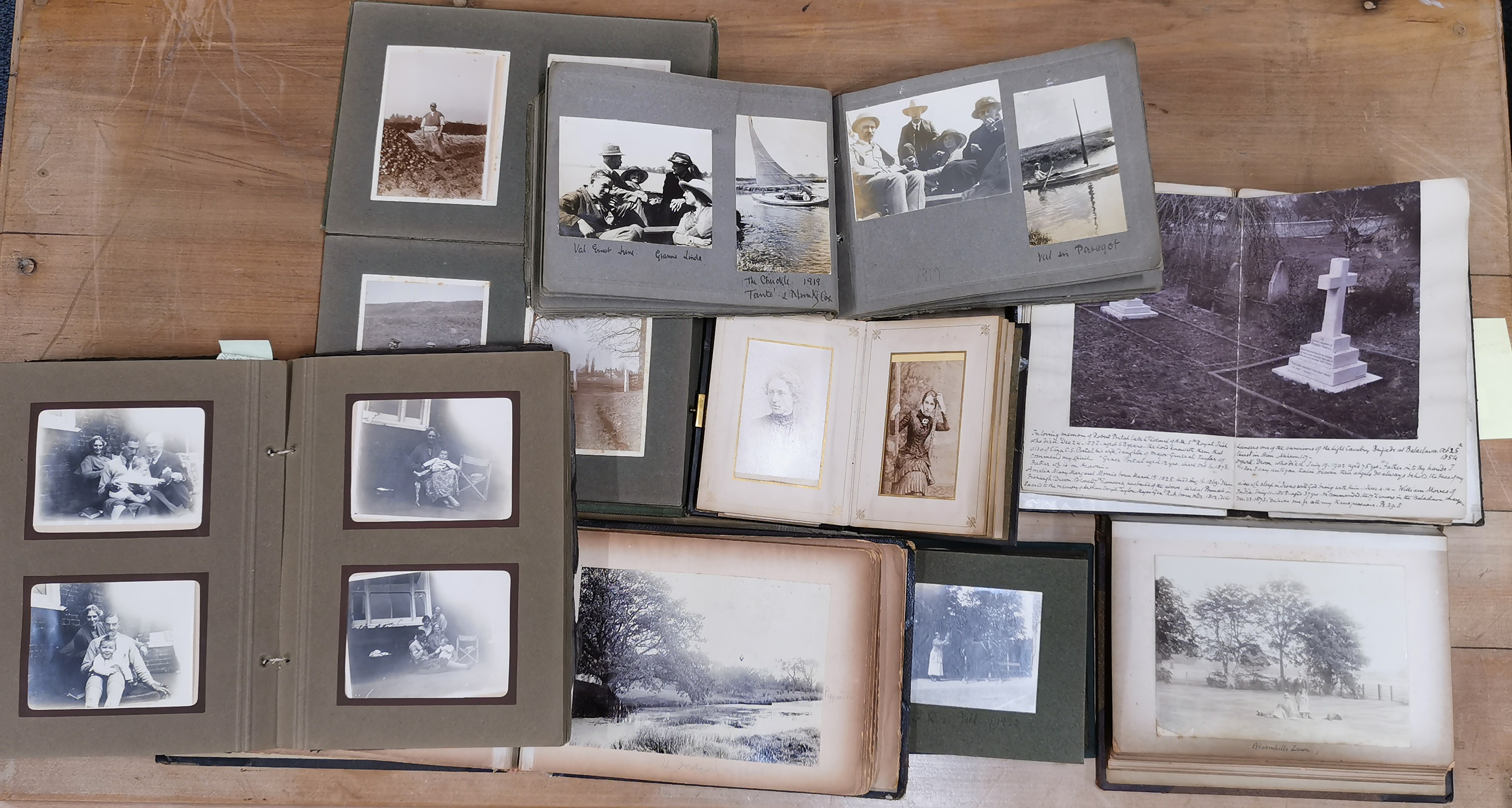 A group of early photograph albums relating to Stambridge and the Rochford area.