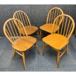 Two pairs of Ercol chairs