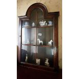 A small Regency mahogany display cabinet, 74 x 14 x 58cm.