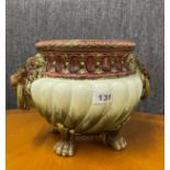 A 19th century continental Majolica planter, 30 x 21cm.