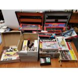 A quantity of Hornby 00 gauge railway items with Linka building kits and Airfix models.