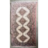 A hand woven Hamedan rug, 78 x 134cm.