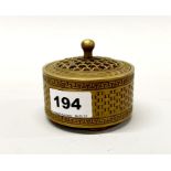 A fine quality Chinese cast bronze censer, Dia. 8.5cm H. 7cm.