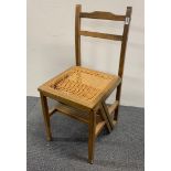 A 1920's library step chair.