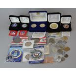 A group of American commemorative and other coins.