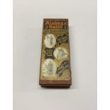 An early 20th century boxed Minimax fire extinguisher refill with contents, box 27 x 10 x 5cm.