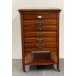 An Edwardian mahogany music cabinet, 52 x 38 x 82cm.