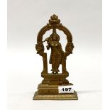 A 19th century Indian Hindu bronze deity, H. 21cm.