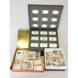 A collection of cigarette cards.