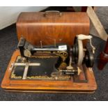 An early Frista and Rossmann hand sewing machine