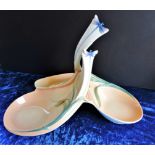 Large Franz Dragonfly Hors D'oeuvres Dish - NEW. A rare and large Franz Porcelain Hors D'oeuvres